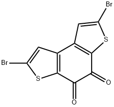 2,7-dibromobenzo[1,2-b:4,3-b']dithiophene-4,5-dione 结构式