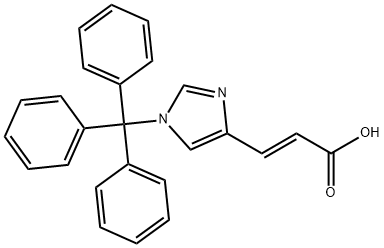 (2E)-3-[1-(triphenylmethyl)-1H-imidazol-4-yl]prop-2-enoic acid 结构式
