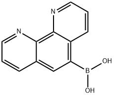 B-1,10-菲罗啉-5-基硼酸 结构式