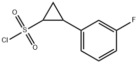 2-(3-fluorophenyl)cyclopropane-1-sulfonyl chloride, Mixture of diastereomers 结构式