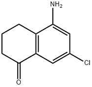 1(2H)-Naphthalenone, 5-amino-7-chloro-3,4-dihydro- 结构式