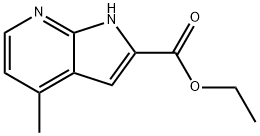 4-甲基-1H-吡咯并[2,3-B]吡啶-2-甲酸乙酯 结构式