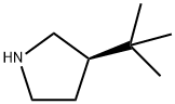 Pyrrolidine, 3-(1,1-dimethylethyl)-, (3R)- 结构式