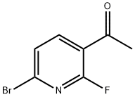 1-(6-溴-2-氟吡啶-3-基)乙酮 结构式