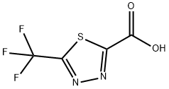 5-(三氟甲基)-1,3,4-噻二唑-2-羧酸 结构式