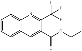 3-Quinolinecarboxylic acid, 2-(trifluoromethyl)-, ethyl ester 结构式