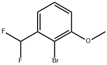 2-溴-1-(二氟甲基)-3-甲氧基苯 结构式