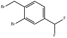 2-溴-1-(溴甲基)-4-(二氟甲基)苯 结构式