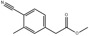 2-(4-氰基-3-甲基苯基)乙酸甲酯 结构式
