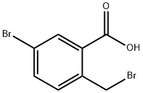 Benzoic acid, 5-bromo-2-(bromomethyl)- 结构式