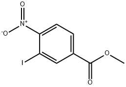3-碘-4-硝基苯甲酸甲酯 结构式