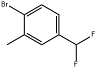 Benzene, 1-bromo-4-(difluoromethyl)-2-methyl- 结构式