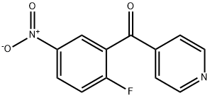 (2-氟-5-硝基苯基)(吡啶-4-基)甲酮 结构式
