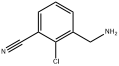 3-(氨基甲基)-2-氯苯甲腈 结构式