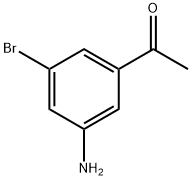 1-(3-氨基-5-溴苯基)乙烷-1-酮 结构式