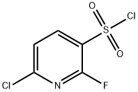 6-氯-2-氟吡啶-3-磺酰氯 结构式