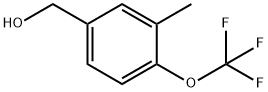 (3-甲基-4-(三氟甲氧基)苯基)甲醇 结构式