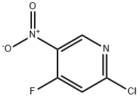 2-氯-4-氟-5-硝基吡啶 结构式