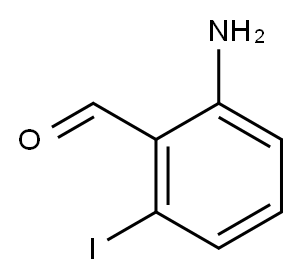 2-氨基-6-碘苯甲醛 结构式