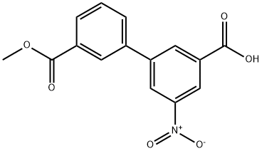 3-(3-甲氧羰基苯基)-5-硝基苯甲酸 结构式