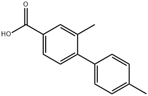 2,4'-二甲基-[1,1'-联苯]-4-羧酸 结构式