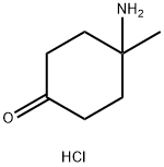 4-氨基-4-甲基环己酮盐酸盐 结构式