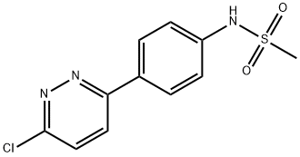 Methanesulfonamide, N-[4-(6-chloro-3-pyridazinyl)phenyl]- 结构式