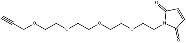 炔丙基-四聚乙二醇-马来酰亚胺 结构式