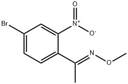 Ethanone, 1-(4-bromo-2-nitrophenyl)-, O-methyloxime, (1E)- 结构式