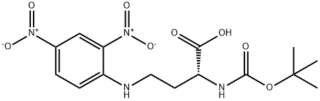 (2R)-4-(2,4-dinitroanilino)-2-[(2-methylpropan-2-yl)oxycarbonylamino]butanoic acid 结构式