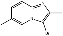 Imidazo[1,2-a]pyridine, 3-bromo-2,6-dimethyl- 结构式