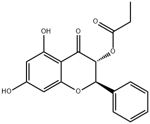 Pinobanksin 3-O-propanoate 结构式