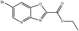 ethyl 6-bromo-[1,3]oxazolo[4,5-b]pyridine-2-carboxylate 结构式