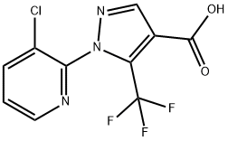 1-(3-氯吡啶-2-基)-5-(三氟甲基)-1H-吡唑-4-羧酸 结构式