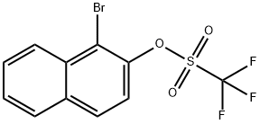 1,1,1-三氟-1-溴-2-萘基甲磺酸酯 结构式