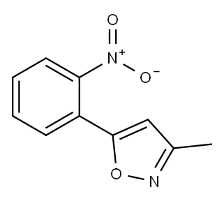 Isoxazole, 3-methyl-5-(2-nitrophenyl)- 结构式