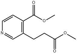 3-(3-甲氧基-3-氧代丙基)异烟酸甲酯 结构式