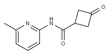 Cyclobutanecarboxamide, N-(6-methyl-2-pyridinyl)-3-oxo- 结构式