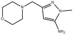 1-methyl-3-(morpholin-4-ylmethyl)-1H-pyrazol-5-amine 结构式