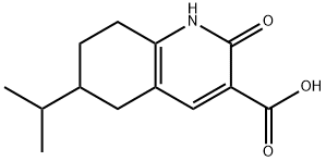 2-oxo-6-(propan-2-yl)-1,2,5,6,7,8-hexahydroquinoline-3-carboxylic acid 结构式