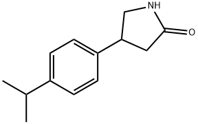 4-[4-(丙-2-基)苯基]吡咯烷-2-酮 结构式