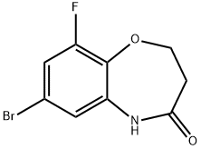7-Bromo-9-fluoro-2,3,4,5-tetrahydro-1,5-benzoxazepin-4-one 结构式