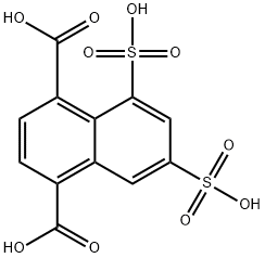 5,7-二磺萘-1,4-二羧酸 结构式