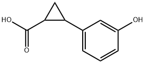 Cyclopropanecarboxylic acid, 2-(3-hydroxyphenyl)- 结构式