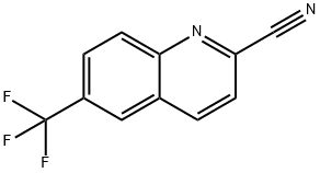 2-Quinolinecarbonitrile, 6-(trifluoromethyl)- 结构式