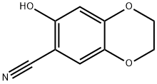 7-羟基-2,3-二氢苯并[B][1,4]二氧芑-6-腈 结构式