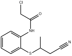 2-chloro-N-{2-[(1-cyanopropan-2-yl)sulfanyl]phenyl}acetamide 结构式