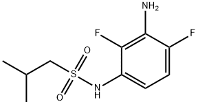 1-Propanesulfonamide, N-(3-amino-2,4-difluorophenyl)-2-methyl- 结构式