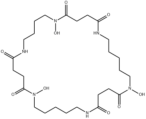 1,6,11,16,22,27-Hexaazacyclodotriacontane-2,5,12,15,23,26-hexone, 1,11,22-trihydroxy- 结构式