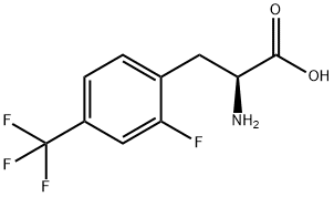 (S)-2-氨基-3-(2-氟-4-(三氟甲基)苯基)丙酸 结构式